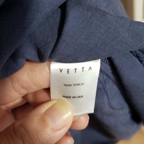 Vetta Button-up Midi Dress, Color "Washed Navy", Sixe XL - Picture 6 of 11